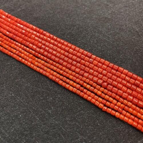 Synthetic Coral Beads Are Used for Handmade Jewelry Making Round Loosely Spaced Beads DIY Bracelet Necklace Making Accessories