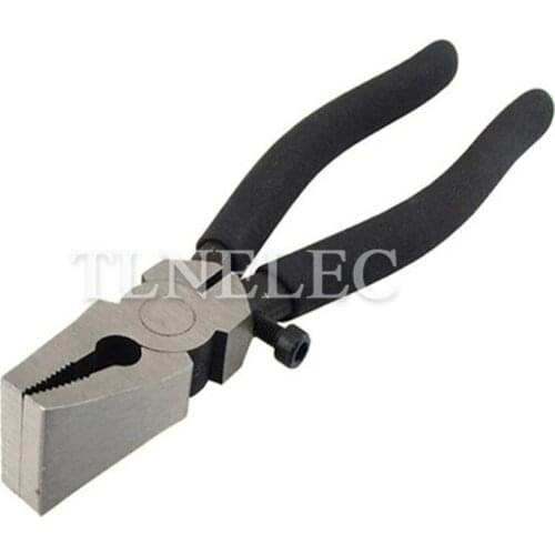 Glass Pliers Flat Head Pliers Glass Breaking Pliers Adjustable Screw Running Pliers 8 Inch Wide Edge Pliers