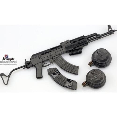 KNL HOBBY Action Figure 1/6 scale model 1/6 Soldier AK47 AK Gun Mold Pioneer Gun Model MS-004 Drum Drum Full Stock