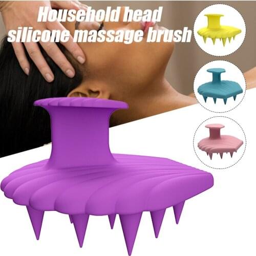 Scalp Massage Comb Bathroom Accessories Silicone Hair Washing Comb Household Gadgets Massage Hair Brush FRE-Drop