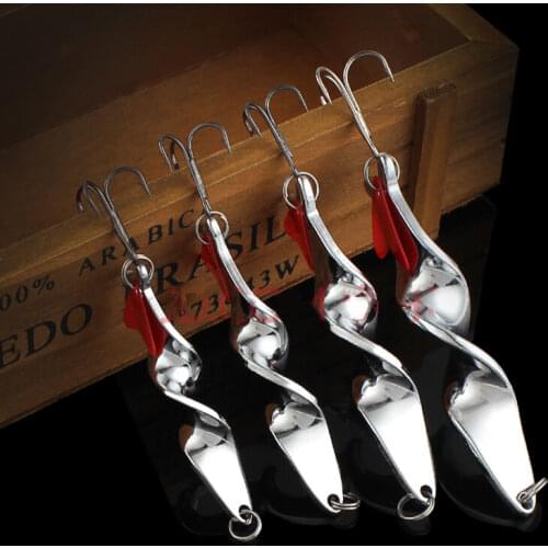 Skmially 1pcs 10g 14g 21g 28g Metal Spoon Lure Fishing Lure Hard Lure Spoon Baits Pesca Peche Tackle Wobblers Isca Artificial