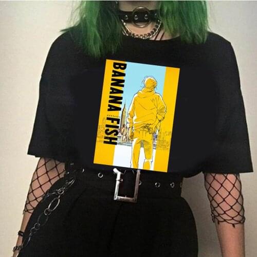 2020 Japanese Anime BANANA FISH 2 fashion Short Sleeve t-shirts Unisex shirts casual sport tee shirt round neck oversize 4XL
