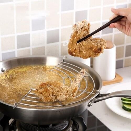 Stainless Steel Fried Food Filter Multi-function Household Fried Food Filter Portable