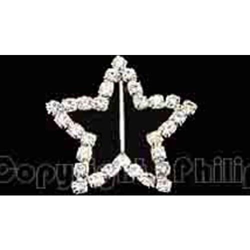 New classical design rhinestone star buckle wedding jewelry ribbon ornament accessories 2colors optional 30pcs lot