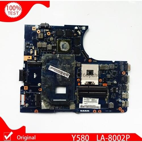 Original For Lenovo Y580 Y580N notebook motherboard QIWY4 LA-8002P PGA989