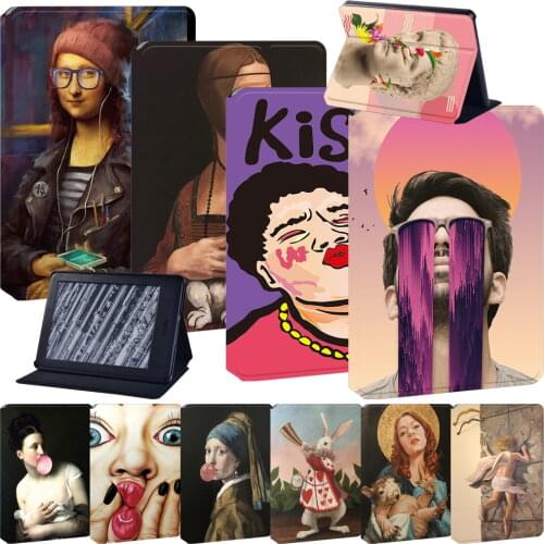 Tablet Case for Amazon Kindle Paperwhite 1 5th Gen/2 6th Gen/3 7th Gen/4 10th Gen/Kindle 2019/2016 Leather Flip Stand Cover Case