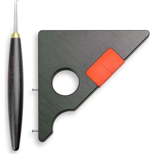 Steel Fishing Hook Distance Ruler Knotter Fishing Line Knot Tying Tool Kit