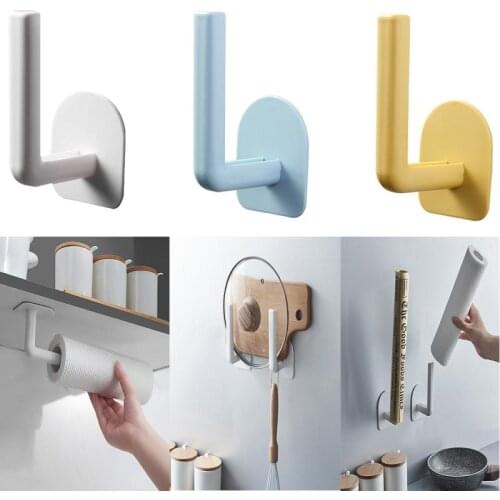 Kitchen Storage Rack Holder Home Bathroom Wall Storage Hook Punch-free Cups Toilet Papers Cutting Boards Pot Cover Lids Racks