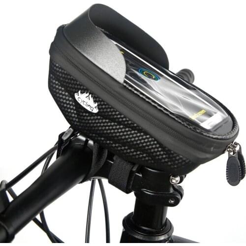 Cycling Bicycle Bags Panniers Bike Tube Handlebar Cell Mobile Phone Bag Case Holder Cross Body Touch Screen Phone Bag