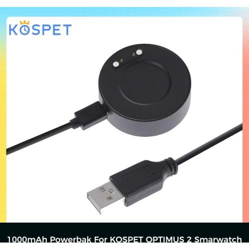 Power Bank 1000mAh Wireless Powerbank 3.0 Fast Charging Powerbank Automatic Adsorption Battery For KOSPET Optimus 2 Smart Watch