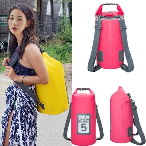 PVC Waterproof Dry Bag Roll Top Compression Dry Sack Storage Backpack Pack Pouch