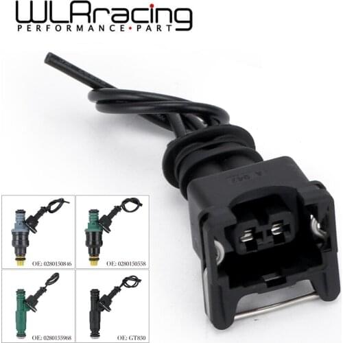 WLR - INJECTOR DYNAMICS EV1 Pigtail Clip Connector Fuel Injector Connectors For many cars EV1 Injector Plug WLR-FIC14