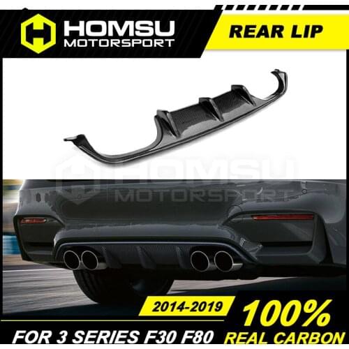 MP Style Rear Lip Carbon Fiber Rear Bumper Rear lip for BMW M4 F82 F83 M3 F80 2015 - 2020