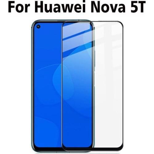Full Coverage Tempered Glass For Huawei NOVA 5T Screen Protector protective film For Huawei NOVA 5T Nova5T glass