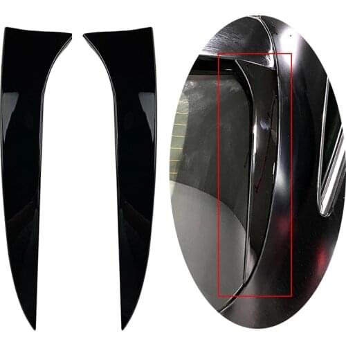 1 Pair Rear Window Spoiler Side Wing Cover Trim Canards Splitter for Mercedes-Benz CLS-Class 63 AMG C218 Shooting Brake