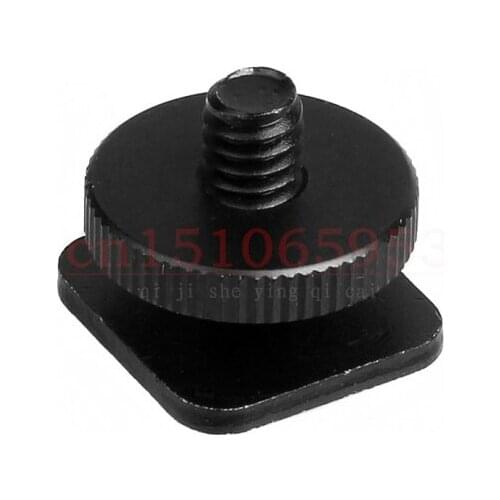 10PCS Tripod 1/4" Screw to Flash Shoe Mount Adapter One Nut Mount Adapter For Tripod Screw DSLR Camera Flash Hot Shoe