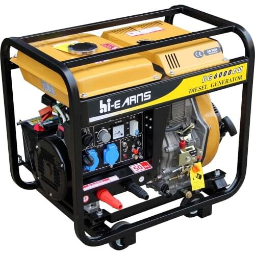 2KW air cooled 100% copper open frame diesel welder generator