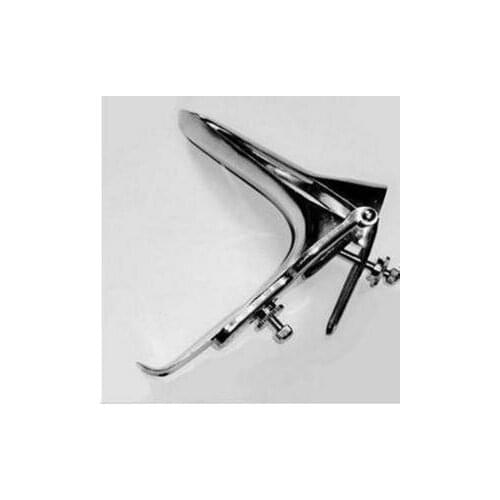 2pcs Stainless steel aeterna genitals vaginal dilator vaginal speculum mirror sex products