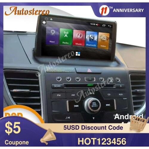 6GB RAM+128 Android 10.0 For Honda CRV 2012-2016 Head unit Car GPS Navigation Multimedia Player Auto Stereo Radio Tape Recorder