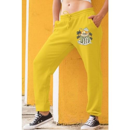 Angemiel Wear Holidaymaker Skeleton Yellow Women Sweatpants