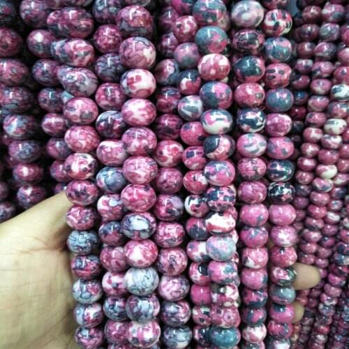 Natural Stone Beads For Jewelry DIY Bracelet Accessories Loose Rain Rainbow Stone Beads 4mm 6mm 8mm 10mm 12mm Strand 15