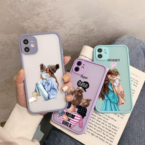 Super Mom Dad Hard Baby Girl Phone Case For iphone SE 2020 Fashion Family cover for Iphone X XS Max XR 12 11 Pro Max 6 7 8 Plus