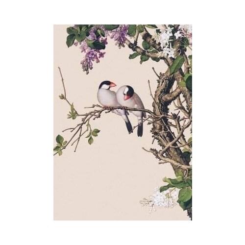 Flower and Bird Vintage Style Metal Sign Iron Painting for Indoor & Outdoor Home Bar Coffee Kitchen Wall Decor 8 X 12 Inch