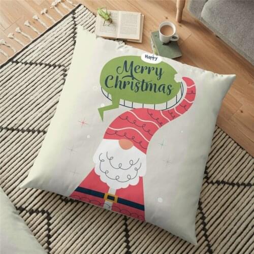 Funny Backrest Merry Christmas Printed Cushion Cover Christmas 45*45cm throw Pillow Comfortable Case Cushion Decorative for home