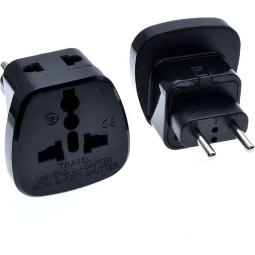 Euro Converter plug european Europe EU Plug Power Adapter Convert US Swiss Italy to EU CEE7/16 Standard Plug 4.0MM