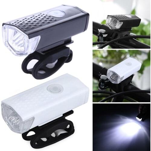 Bicycle headlight Waterproof USB Rechargeable Bike Lights Head Front LED Flash Light Cycling Safety Lamp Bike Accessory QW