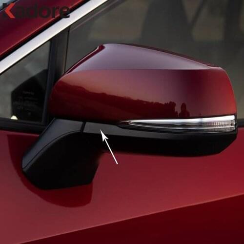 For Toyota RAV4 RAV 4 2019 2020 2021 Chrome Rearview Mirror Trim Cover Door Mirrors Decorative Strip Car Styling Accessories
