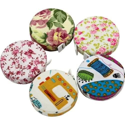 Colorful Printed Soft Automatic Retractable Tape Body Tailor Sewing Craft Cloth Measuring Tape SCVD889