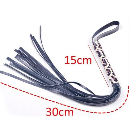 Leopard Leather Spanking Paddle Fetish Whip Flogger Sex Toys For Couples Sexy Policy Knout Adult Games BDSM