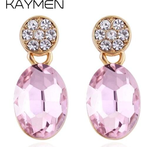 KAYMEN 3 Color Water Drop Style Trendy Sweet Drop Earrings for Women Gift Top Quanlity Wholesale Dangle Earrings