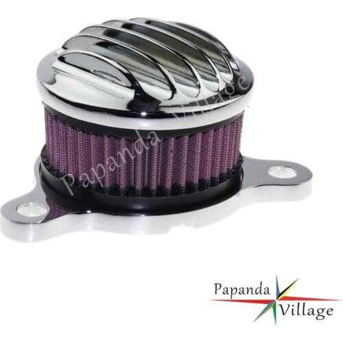 Motorcycle Chrome Air Cleaner Intake Air Filter System Kit for Harley Sportster XL Fuel Injected Models 2004-2014