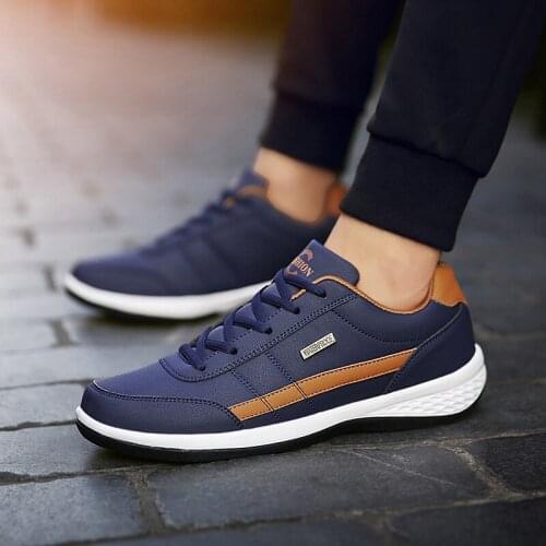 Male sneakers Casual Shoes for men 2020 Mens Fashion Sneakers Spring Autumn Casual light Shoes Outdoor PU Shoes Walking Shoes