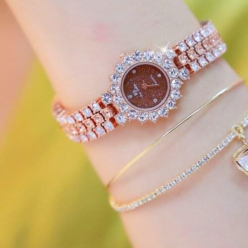 New Arrivals Watch with Diamonds Elegant Rose Gold Small Dial Women Watch Fashion Female Quartz Wrist Watches Zegarek Damski