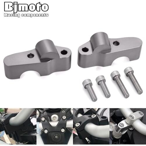 BJMOTO CNC Motorcycle Handlebar Riser Adapters For Benelli BJ600 TNT600 BN600 Barback Offset Handle Bar Risers Clamp Adapter