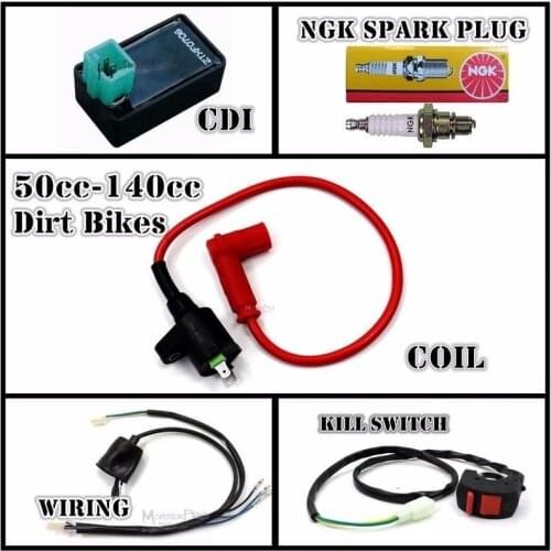 Wiring Loom Coil CDI NGK Harness Free Shipping for 110cc 125cc 140cc ATV QUAD BIKE BUGGY GO KART