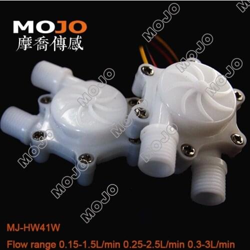 Flow Meter MJ-HW41W (5PCS/LOTS)G1/4" POM hall Liquid Sensor