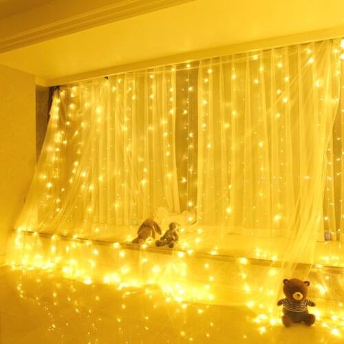 3x1/3x3m LED Garland Curtain Waterfall Lights Christmas Decorations for Home Led String Lights Christmas Lights Navidad New Year