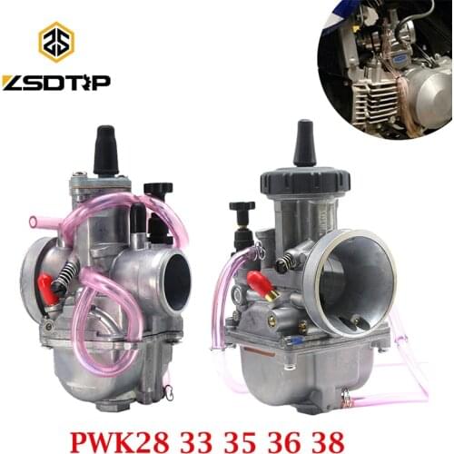ZSDTRP Universal 28 33 35 36 38mm PWK Carburador Motorcycle Keihi Carburetor for 125-450cc motors