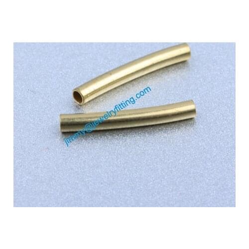 Jewelry findings Raw Brass matel spacer tube beads Pave tube beads tube Bar 2*15*0.3mm
