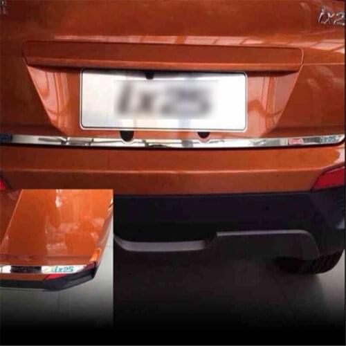 Stainless Steel Rear Tailgate Trunk Back Door Cover Trim For Hyundai IX25 Creta 2014-2019 Car Accessories