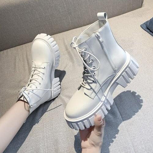 Platform Women Boots Shoes For Boots Winter Platform Ankle Boots Sexy Punk Motorcycle Boots Shoes Woman Booties