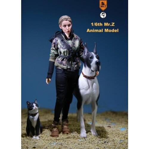 1/6 Scale Collectible Pet Dog Model Mr.Z MRZ037 The German Great Dane(all 6 colors) For 12 inches action figure