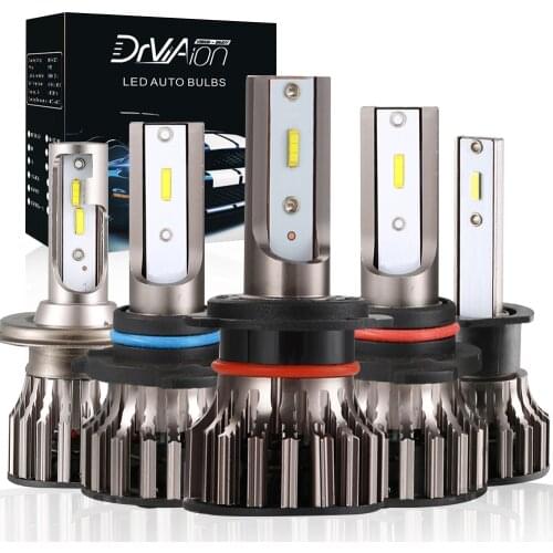 2PCS Car Headlight Bulbs 72W 8000LM 6500K Bright White Led Car Light H1/H7/ H8/9/11/9005/9006/H4 Led Canbus Fog Light Car Light