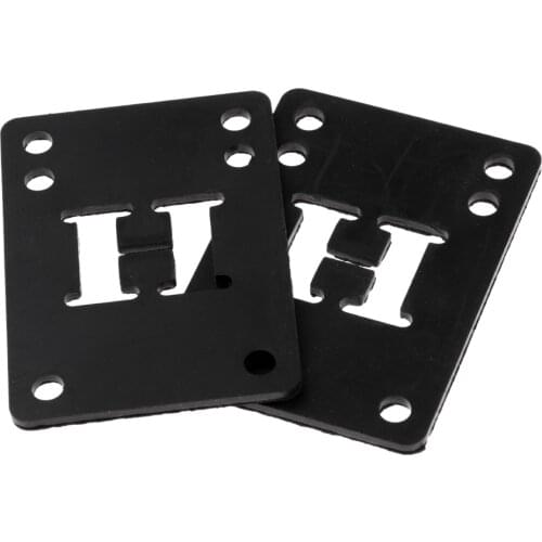 2 Pieces Rubber Skateboard Longboard Riser Pad Shock Pads Gasket 1/8 3mm shock proof