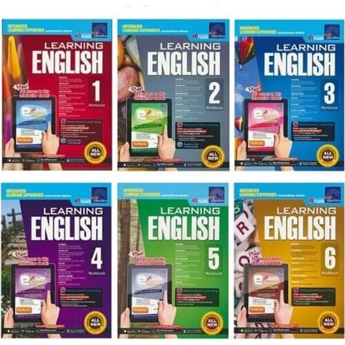 6 Books/Set SAP Learning English Workbook Grade 1-6 Children Learn English Books Singapore Primary School English Textbook