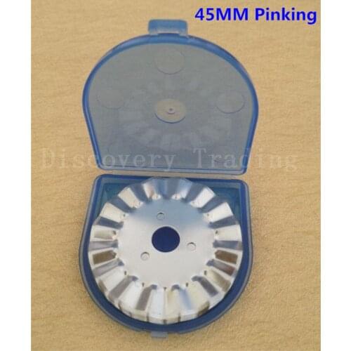 Amazon hot selling 100PCS 45MM Pinking Rotary Blades NEW Refills with Snap Closure Decorative FOR DAFA AND MORE